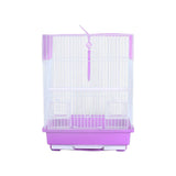 Bird Cage House Pet Supplies Nest Standing Pole Birdcage for Parrot Finches Purple - Aladdin Shoppers