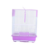 Bird Cage House Pet Supplies Nest Standing Pole Birdcage for Parrot Finches Purple - Aladdin Shoppers