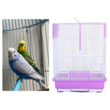 Bird Cage House Pet Supplies Nest Standing Pole Birdcage for Parrot Finches Purple - Aladdin Shoppers