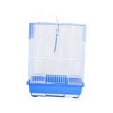Bird Cage House Pet Supplies Nest Standing Pole Birdcage for Parrot Finches Blue - Aladdin Shoppers
