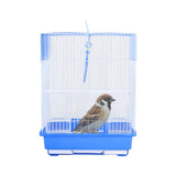 Bird Cage House Pet Supplies Nest Standing Pole Birdcage for Parrot Finches Blue - Aladdin Shoppers