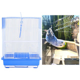 Bird Cage House Pet Supplies Nest Standing Pole Birdcage for Parrot Finches Blue - Aladdin Shoppers