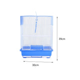 Bird Cage House Pet Supplies Nest Standing Pole Birdcage for Parrot Finches Blue - Aladdin Shoppers
