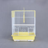 Bird Cage House Pet Supplies Nest Standing Pole Birdcage for Parrot Finches Yellow - Aladdin Shoppers