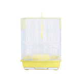 Bird Cage House Pet Supplies Nest Standing Pole Birdcage for Parrot Finches Yellow - Aladdin Shoppers