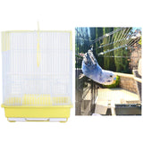 Bird Cage House Pet Supplies Nest Standing Pole Birdcage for Parrot Finches Yellow - Aladdin Shoppers