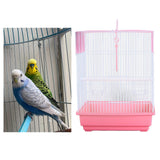 Bird Cage House Pet Supplies Nest Standing Pole Birdcage for Parrot Finches Red - Aladdin Shoppers