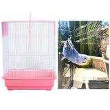 Bird Cage House Pet Supplies Nest Standing Pole Birdcage for Parrot Finches Red - Aladdin Shoppers