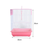 Bird Cage House Pet Supplies Nest Standing Pole Birdcage for Parrot Finches Red - Aladdin Shoppers