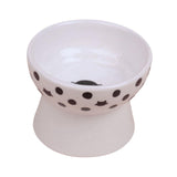 Elevated Cat Food Bowl Pet for Small Dog Ceramic Raised Tilted Pet Feeder - Aladdin Shoppers