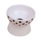 Elevated Cat Food Bowl Pet for Small Dog Ceramic Raised Tilted Pet Feeder - Aladdin Shoppers