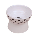 Elevated Cat Food Bowl Pet for Small Dog Ceramic Raised Tilted Pet Feeder - Aladdin Shoppers