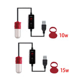 Aquarium Fish Tank Heater Small Tank Heater Temperature Adjustable LED 10w - Aladdin Shoppers
