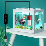 Aquarium Fish Tank Heater Small Tank Heater Temperature Adjustable LED 10w - Aladdin Shoppers