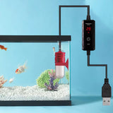 Aquarium Fish Tank Heater Small Tank Heater Temperature Adjustable LED 15w - Aladdin Shoppers