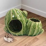 Hamster House Habitat Cave Small Animal House Cactus Shaped Pet Nesting - Aladdin Shoppers