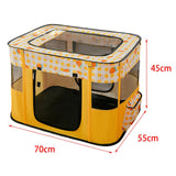 Cat Bed Oxford Fabric Nest House Cat Tent Cat House for Rabbit Small Dogs Yellow - Aladdin Shoppers