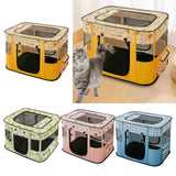 Cat Bed Oxford Fabric Nest House Cat Tent Cat House for Rabbit Small Dogs Yellow - Aladdin Shoppers