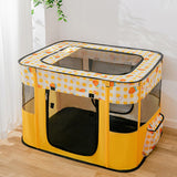 Cat Bed Oxford Fabric Nest House Cat Tent Cat House for Rabbit Small Dogs Yellow - Aladdin Shoppers