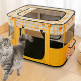 Cat Bed Oxford Fabric Nest House Cat Tent Cat House for Rabbit Small Dogs Yellow - Aladdin Shoppers