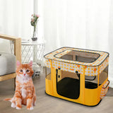 Cat Bed Oxford Fabric Nest House Cat Tent Cat House for Rabbit Small Dogs Yellow - Aladdin Shoppers