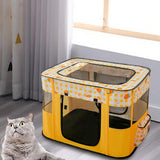 Cat Bed Oxford Fabric Nest House Cat Tent Cat House for Rabbit Small Dogs Yellow - Aladdin Shoppers