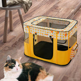 Cat Bed Oxford Fabric Nest House Cat Tent Cat House for Rabbit Small Dogs Yellow - Aladdin Shoppers