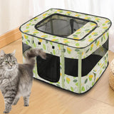 Cat Bed Oxford Fabric Nest House Cat Tent Cat House for Rabbit Small Dogs Green - Aladdin Shoppers