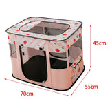 Cat Bed Oxford Fabric Nest House Cat Tent Cat House for Rabbit Small Dogs Pink - Aladdin Shoppers