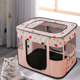 Cat Bed Oxford Fabric Nest House Cat Tent Cat House for Rabbit Small Dogs Pink - Aladdin Shoppers