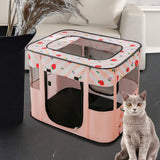 Cat Bed Oxford Fabric Nest House Cat Tent Cat House for Rabbit Small Dogs Pink - Aladdin Shoppers