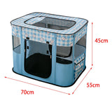 Cat Bed Oxford Fabric Nest House Cat Tent Cat House for Rabbit Small Dogs Blue - Aladdin Shoppers