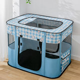 Cat Bed Oxford Fabric Nest House Cat Tent Cat House for Rabbit Small Dogs Blue - Aladdin Shoppers