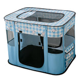 Cat Bed Oxford Fabric Nest House Cat Tent Cat House for Rabbit Small Dogs Blue - Aladdin Shoppers