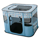 Cat Bed Oxford Fabric Nest House Cat Tent Cat House for Rabbit Small Dogs Blue - Aladdin Shoppers