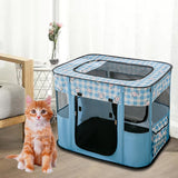 Cat Bed Oxford Fabric Nest House Cat Tent Cat House for Rabbit Small Dogs Blue - Aladdin Shoppers