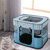 Cat Bed Oxford Fabric Nest House Cat Tent Cat House for Rabbit Small Dogs Blue - Aladdin Shoppers