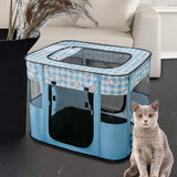 Cat Bed Oxford Fabric Nest House Cat Tent Cat House for Rabbit Small Dogs Blue - Aladdin Shoppers