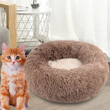 Warm Pet Bed Mat Sleeping Pad Pet Supplies Mattress Indoor Cats Kennel Brown - Aladdin Shoppers
