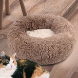 Warm Pet Bed Mat Sleeping Pad Pet Supplies Mattress Indoor Cats Kennel Brown - Aladdin Shoppers