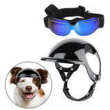 Fashion Pet Clothing Kit Riding Protection Adjustable Dog Supplies S Hat, Blue Glasses - Aladdin Shoppers