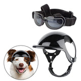 Fashion Pet Clothing Kit Riding Protection Adjustable Dog Supplies S Hat, Black Glasses - Aladdin Shoppers