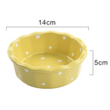 Cat Bowl Stable Dog Bowl Cat Food Plate Pets Feeding Station Pet Feeder Yellow - Aladdin Shoppers