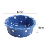 Cat Bowl Stable Dog Bowl Cat Food Plate Pets Feeding Station Pet Feeder Blue - Aladdin Shoppers