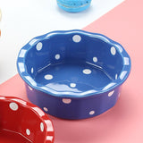 Cat Bowl Stable Dog Bowl Cat Food Plate Pets Feeding Station Pet Feeder Blue - Aladdin Shoppers