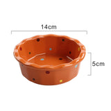 Cat Bowl Stable Dog Bowl Cat Food Plate Pets Feeding Station Pet Feeder Orange - Aladdin Shoppers