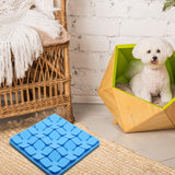 Cat Dog Sniffing Mat IQ Training Slow Feeding Mat for Small/Large Dogs Blue - Aladdin Shoppers