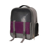 Portable Pet Cat Carrier Backpack Mesh Window Adjustable Shoulder Strap Dark Gray - Aladdin Shoppers