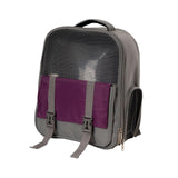Portable Pet Cat Carrier Backpack Mesh Window Adjustable Shoulder Strap Dark Gray - Aladdin Shoppers
