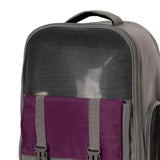 Portable Pet Cat Carrier Backpack Mesh Window Adjustable Shoulder Strap Dark Gray - Aladdin Shoppers